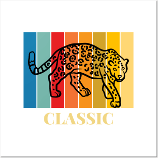 Leopard Retro Posters and Art